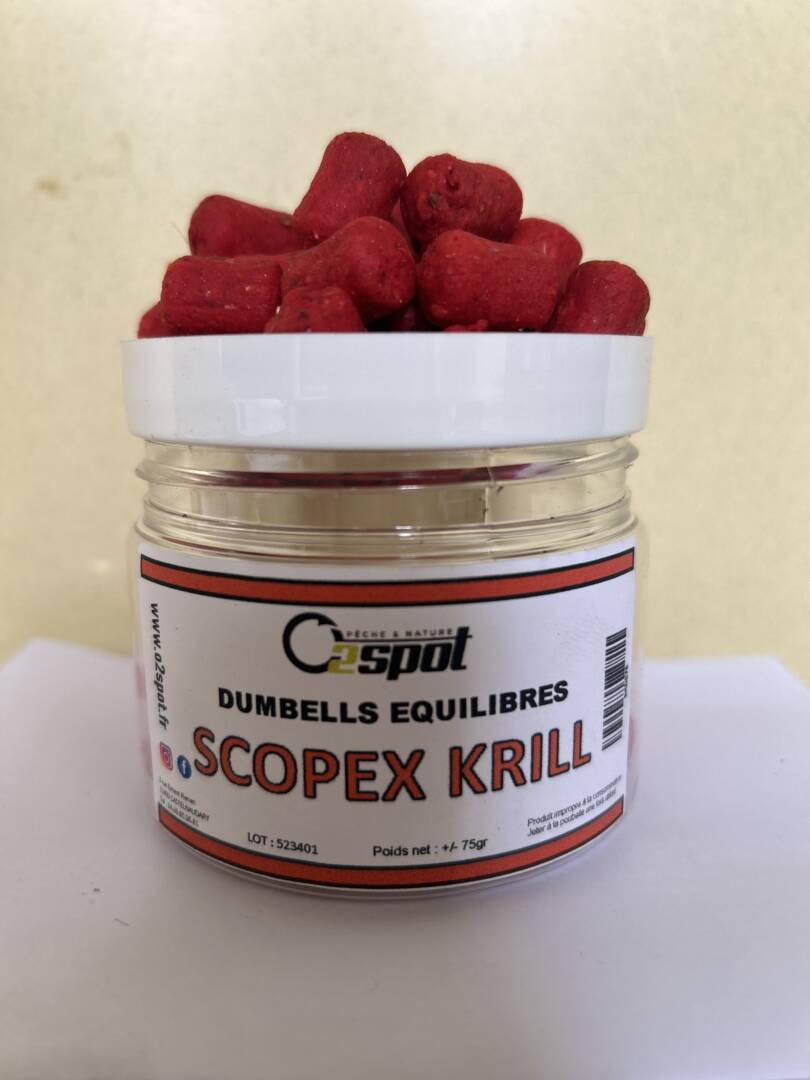 DUMBELLS EQUILIBRES FLUO 10 mm - SCOPEX KRILL