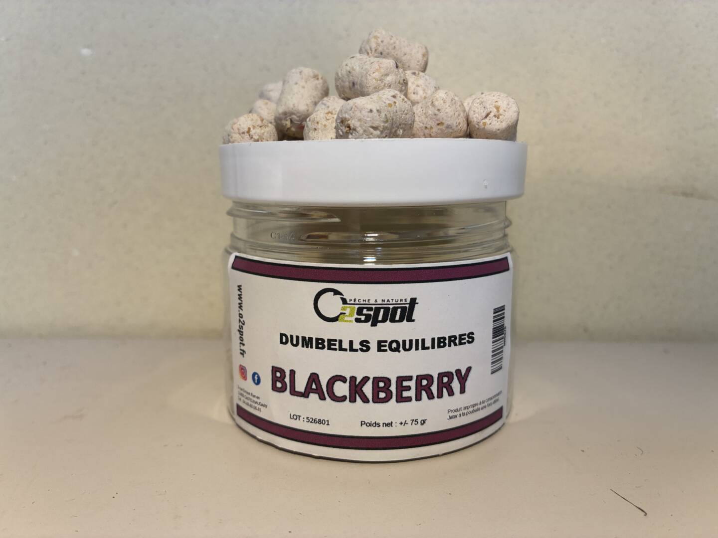 DUMBELLS EQUILIBRES FLUO 10 mm - BLACKBERRY